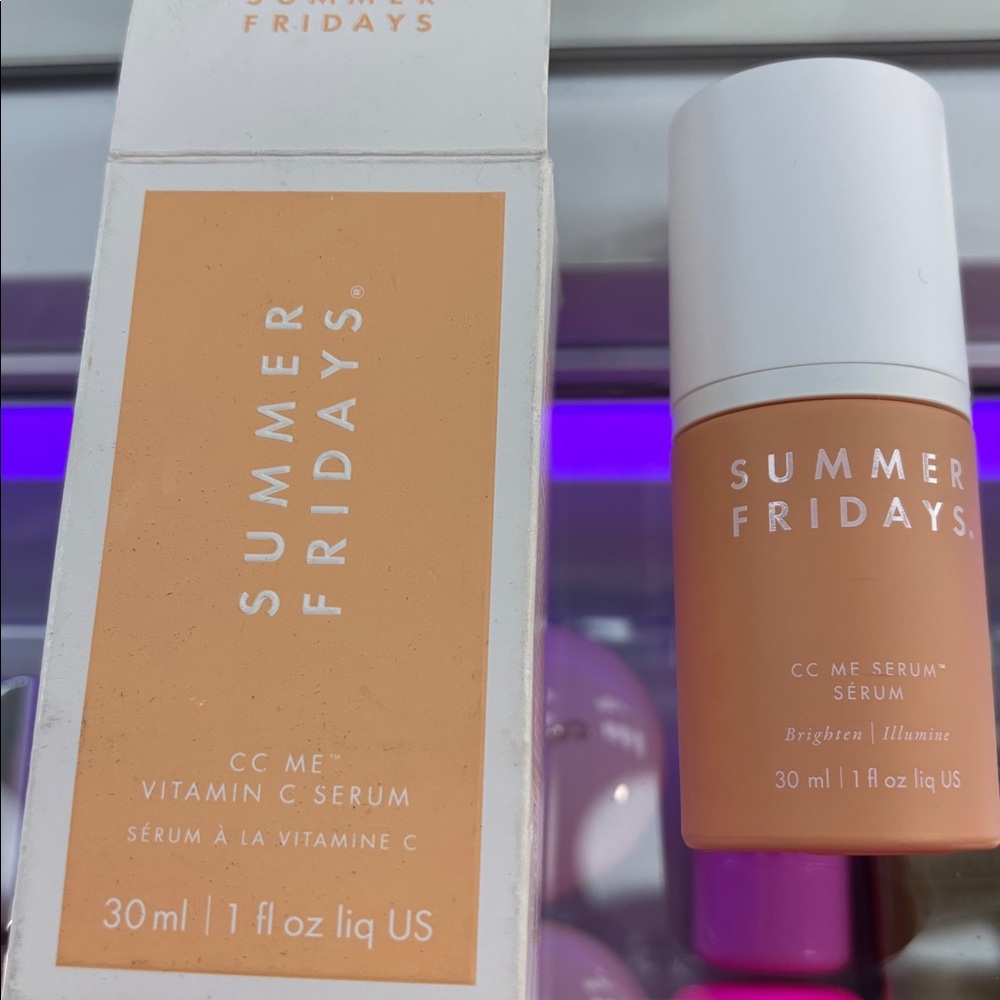 Summer Fridays CC Me Serum in Peach and White